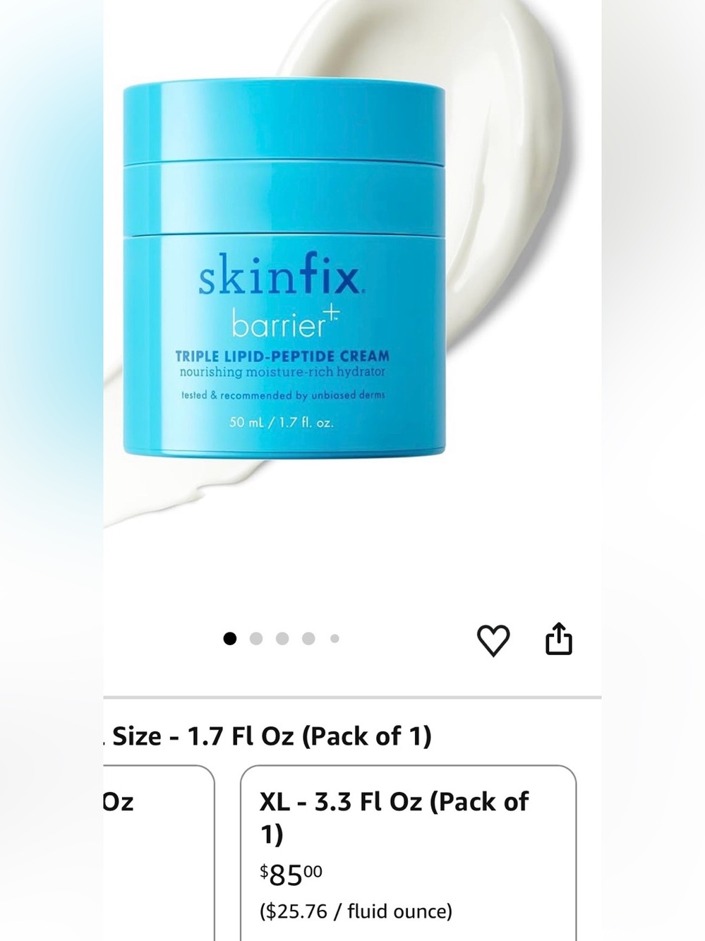 Skin Barrier Triple Lipid-Peptide Cream — Bright Blue Moisturizer